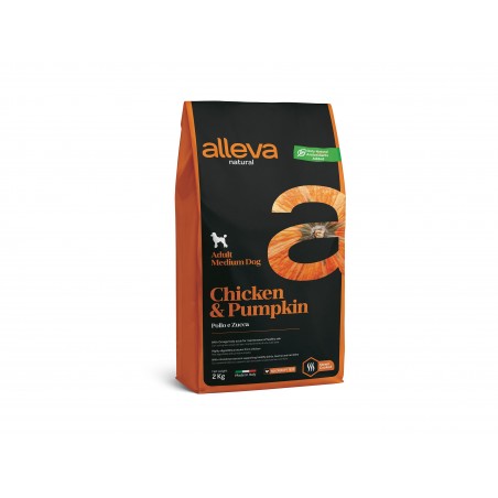 Alleva Natural Adult Chicken & Pumpkin Medium 2 Kg