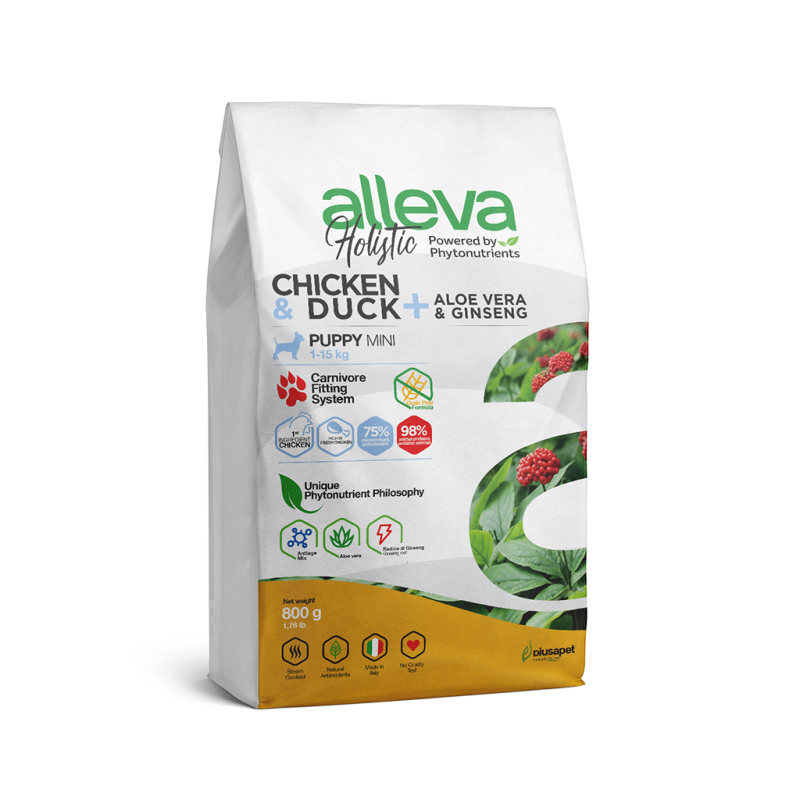 Alleva Holistic Puppy/Junior Chicken Mini 800gr