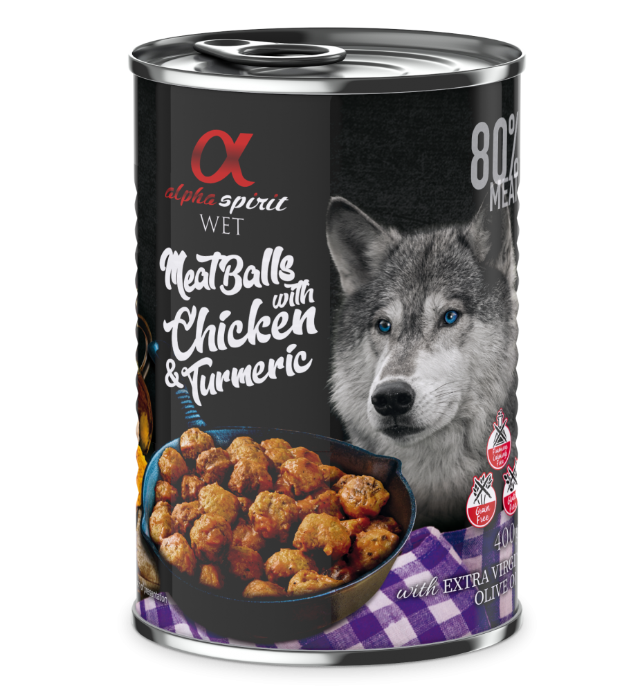 Alpha Spirit Albóndigas de Pollo y Cúrcuma