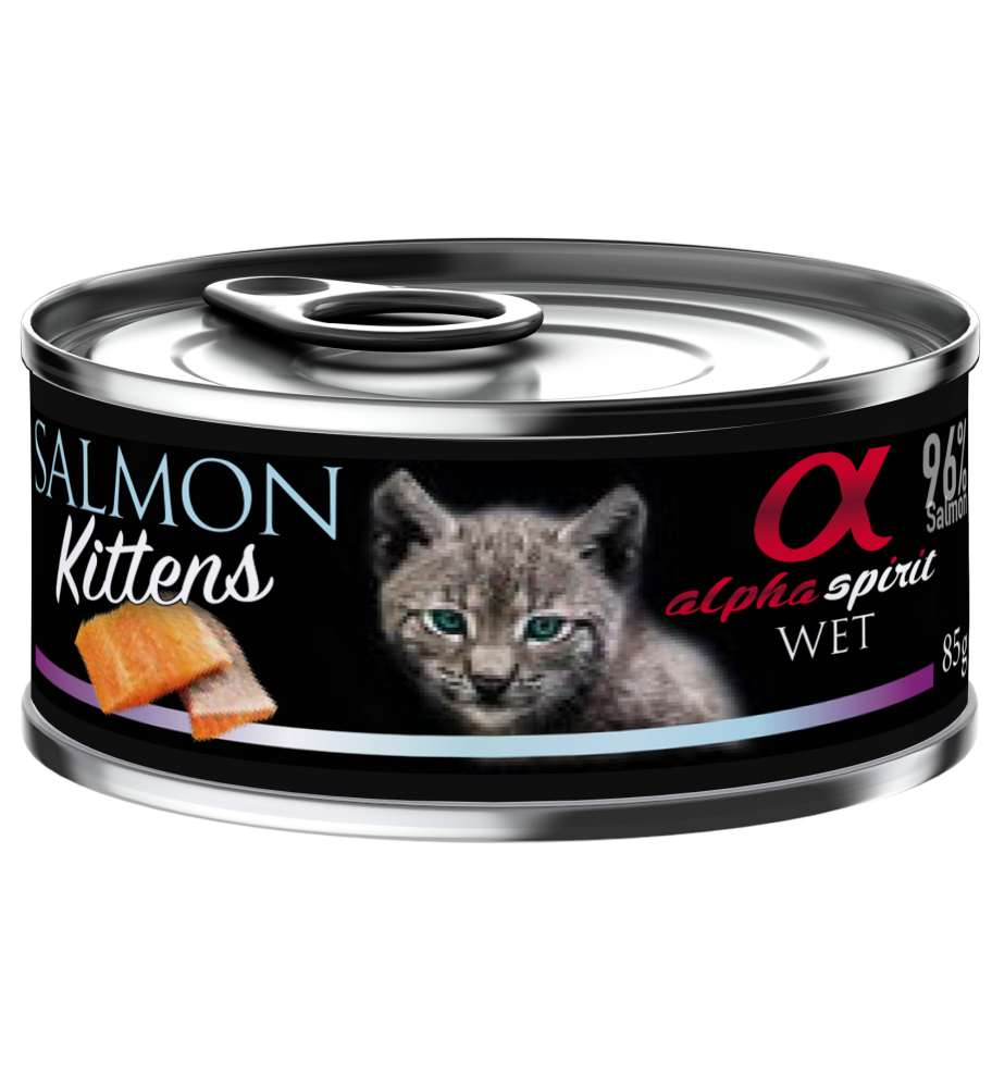 ALPHA SPIRIT Kitten-Salmón Humedo para Gatitos 85gr.