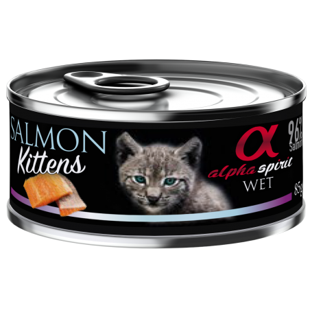 ALPHA SPIRIT Kitten-Salmón Humedo para Gatitos 85gr.